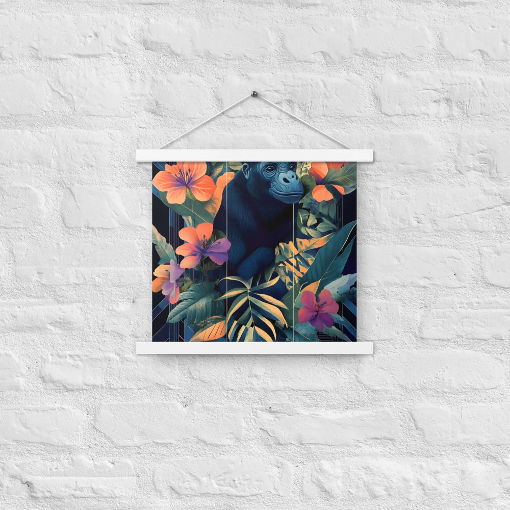 Harmony of Nature and Geometry | Poster With White Wood Hanger | 14″×14″