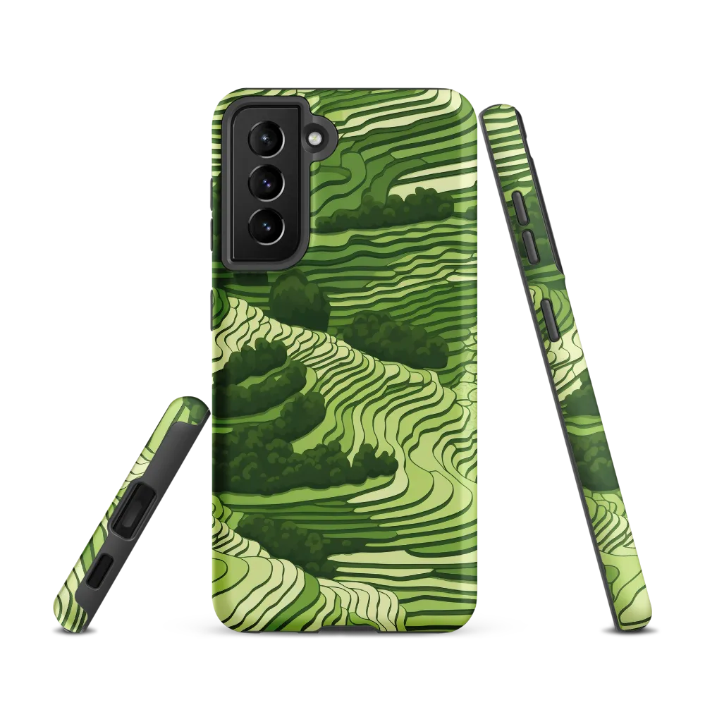 Waves of Green: An Abstract Landscape
