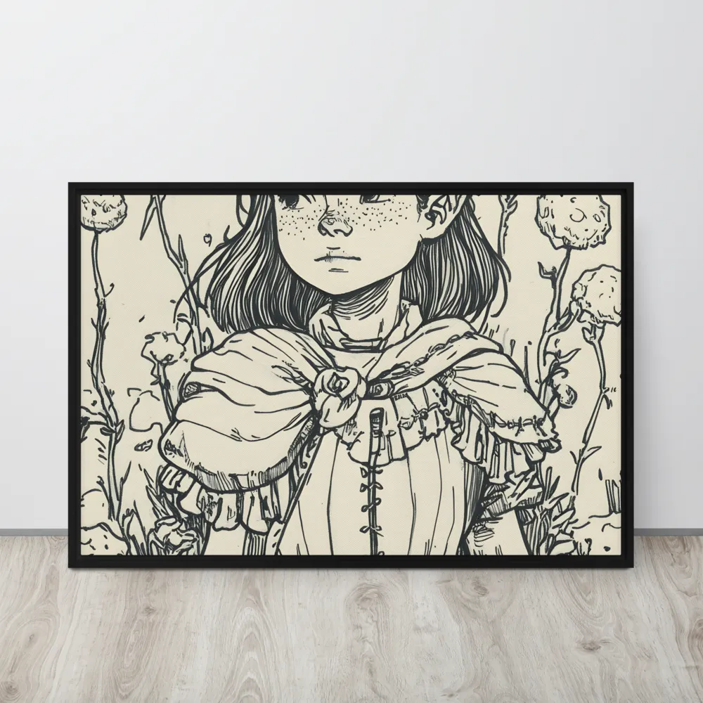 A Young Guardian of Nature | Canvas with Black Frame | 24″×36″