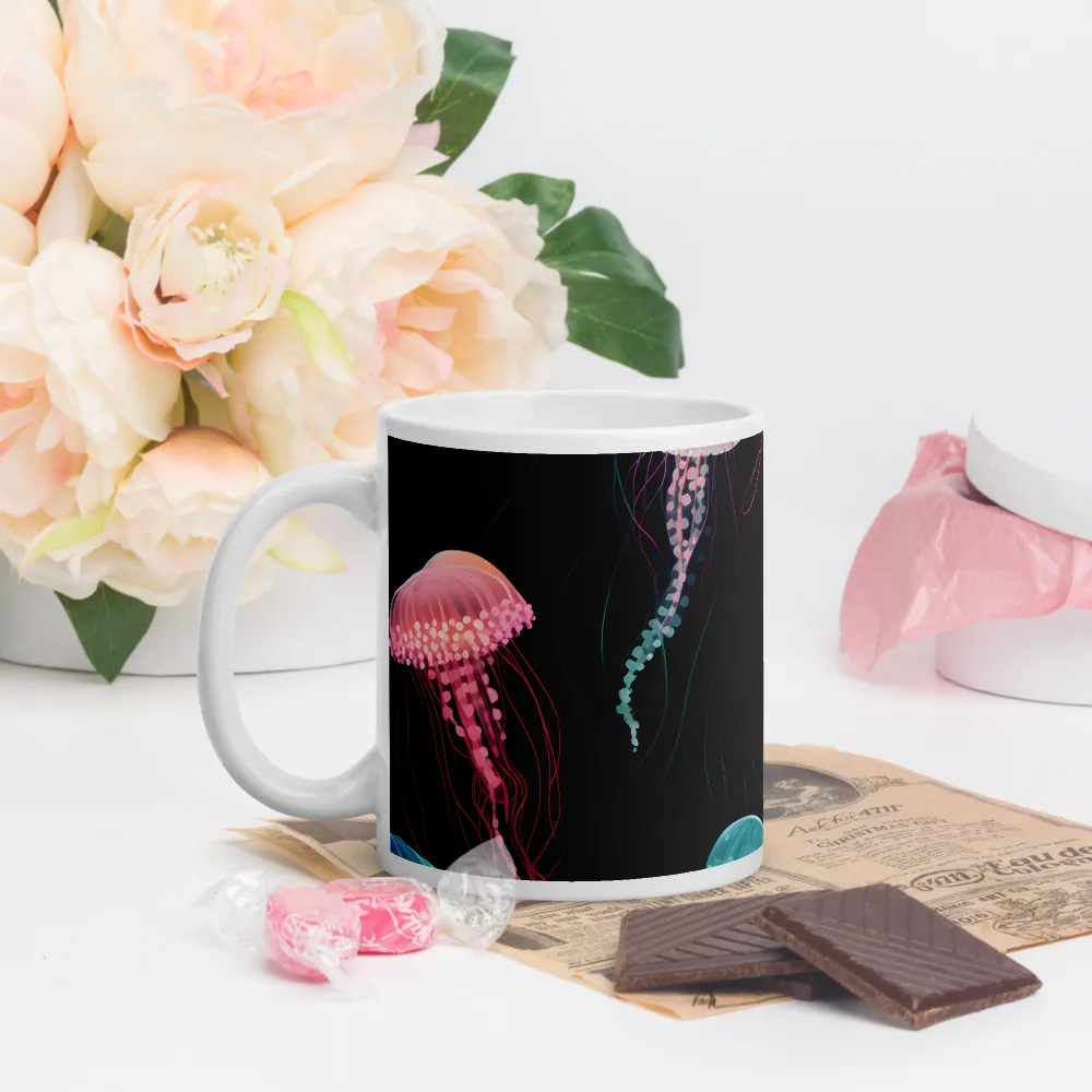 Ethereal Dance of Jellyfish | Mugs | Multiple Sizes & Colors