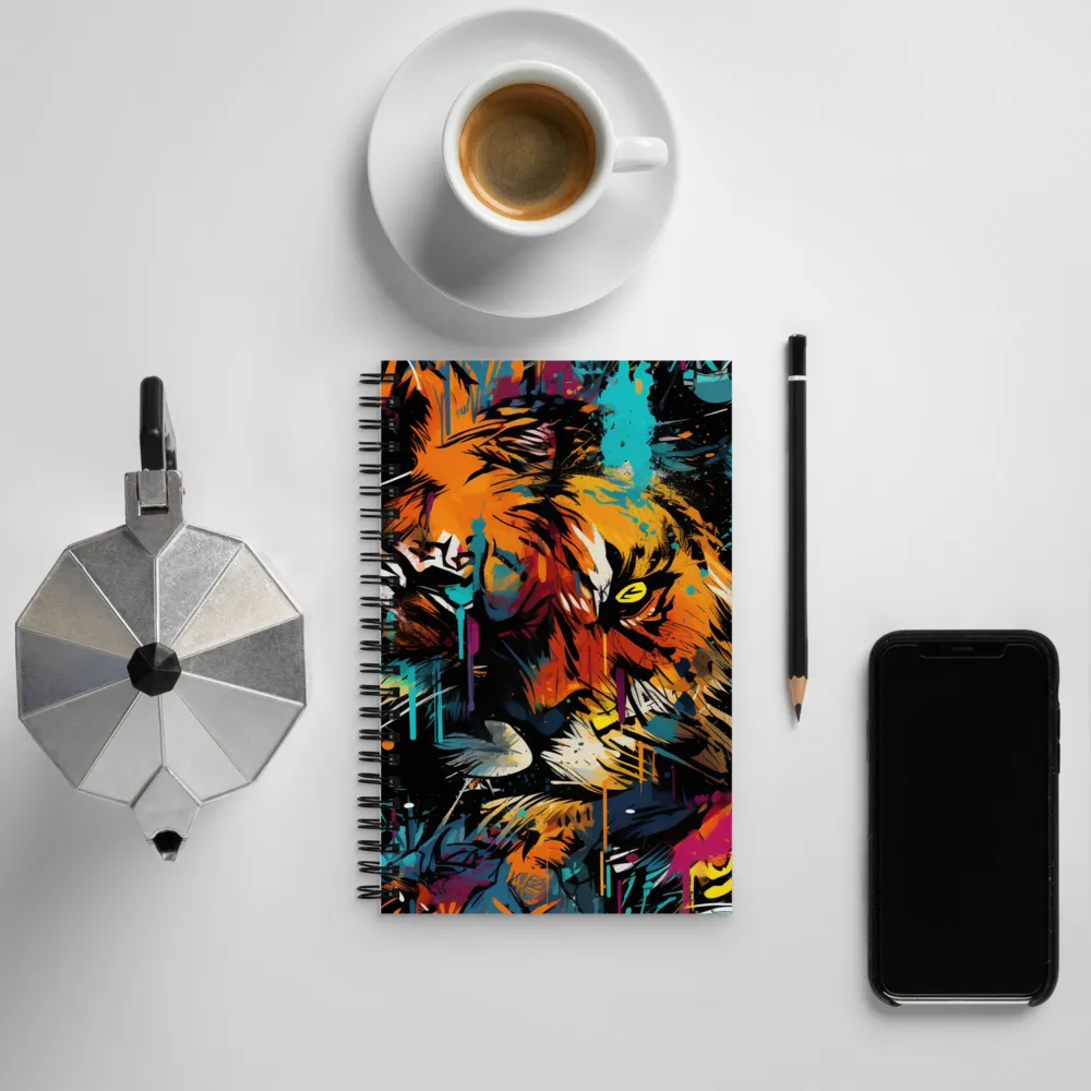 Fierce Majesty: The Lion's Roar | Spiral Notebook