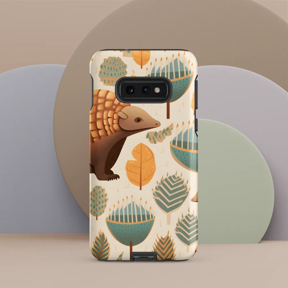 Pangolins in a Whimsical Habitat