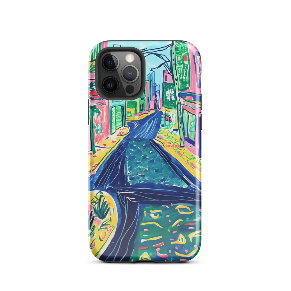Dreamy Street in Vibrant Hues