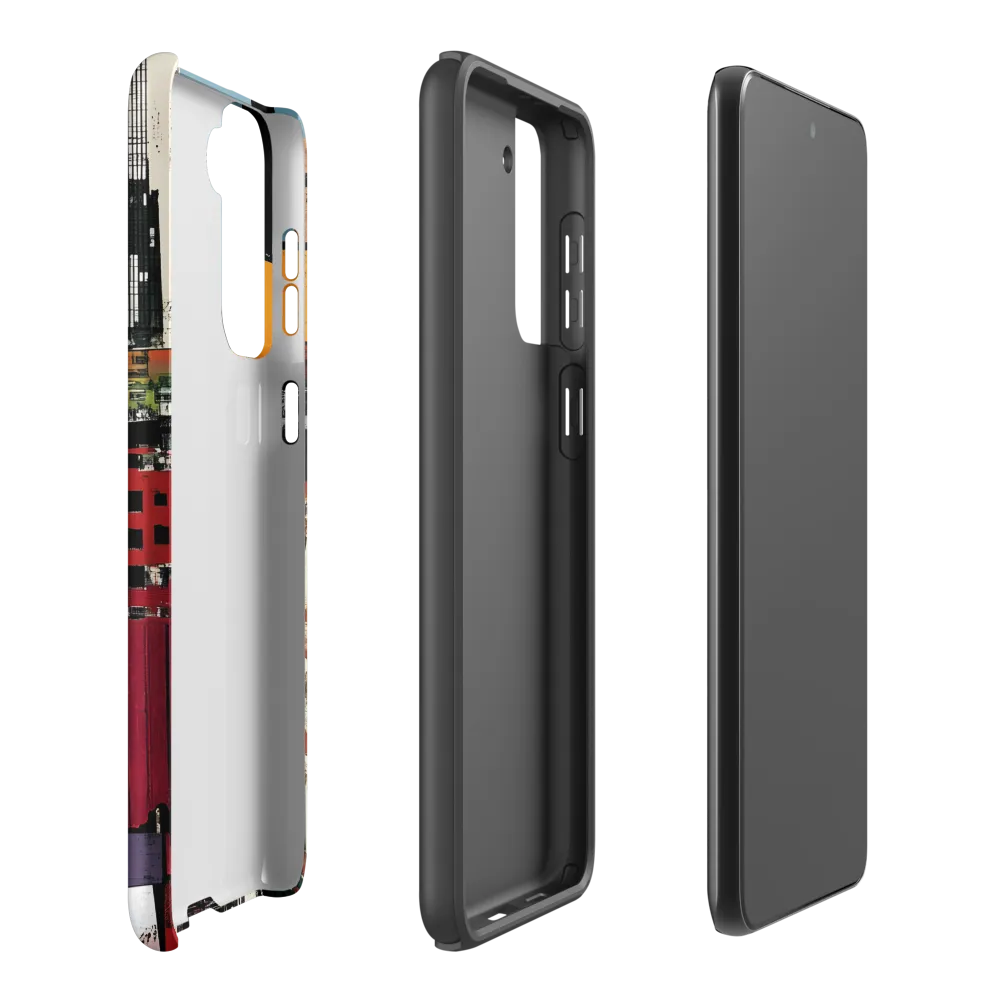 Urban Collage: A Vivid Cityscape | Phone Case |  S21 Plus | Tough Case | Matte