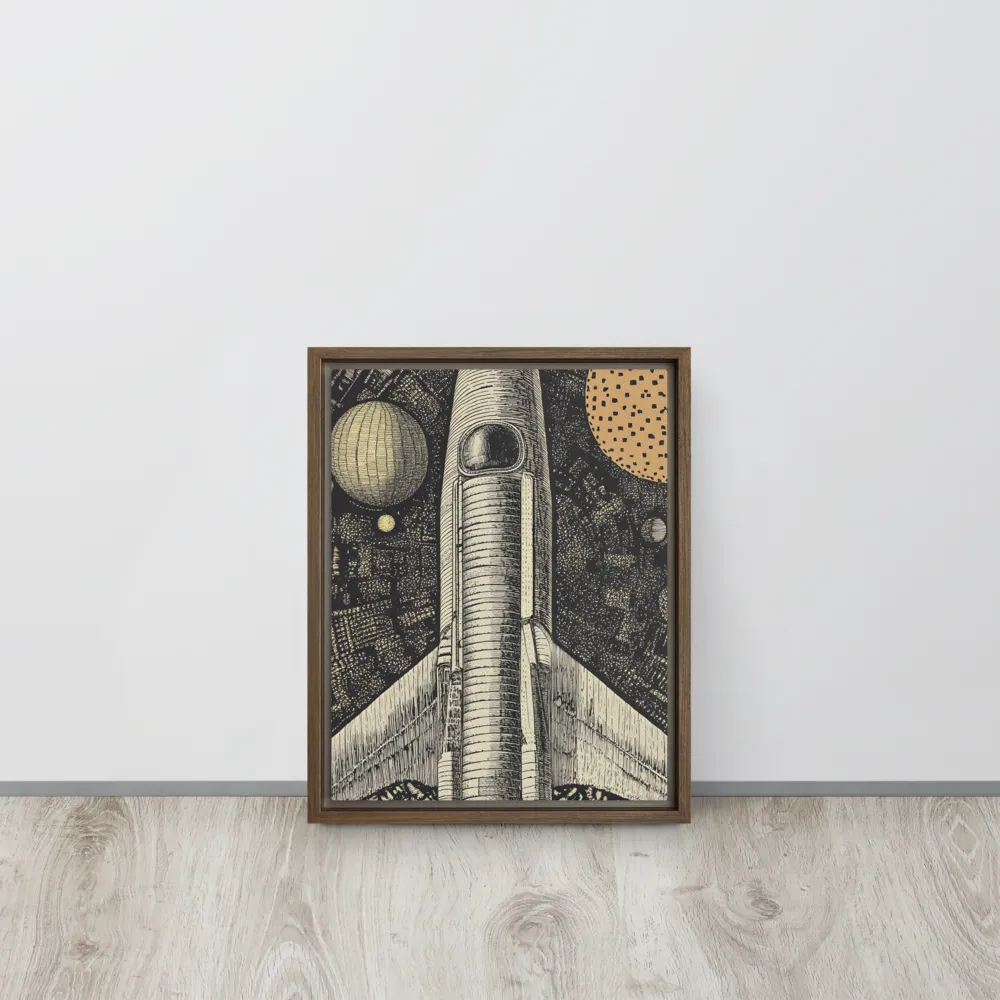 Voyage to the Unknown | Canvas with Brown Frame | 11″×14″