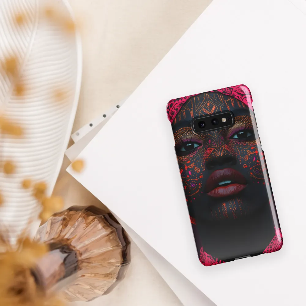 Neon Adornments: A Portrait of Cultural Expression