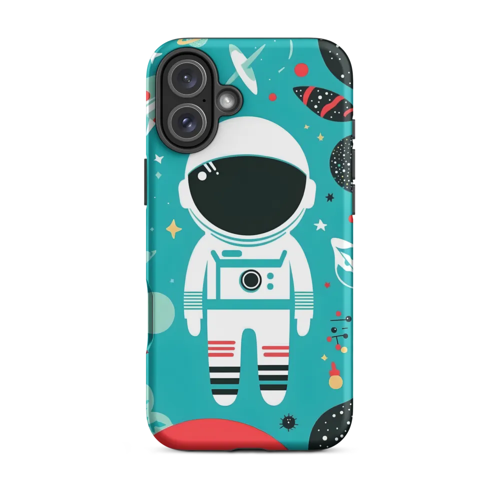 Whimsical Astronaut in Cosmic Wonderland