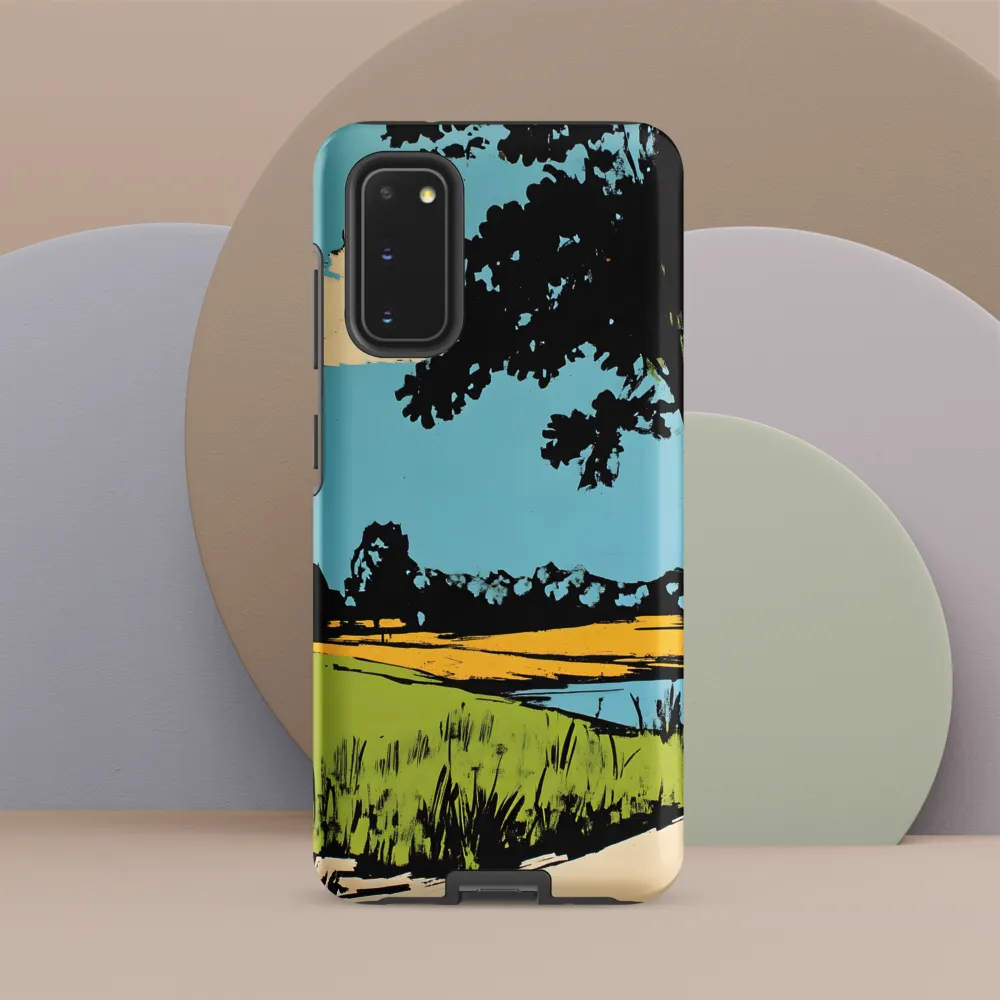 Vibrant Landscape in Pop Art Style