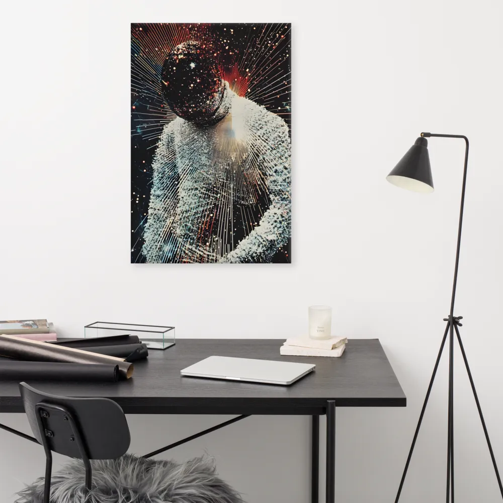 Ethereal Astronaut: A Journey Through the Cosmos | Canvas | 24″×36″