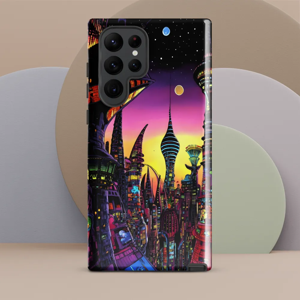 Futuristic Cityscape at Dusk
