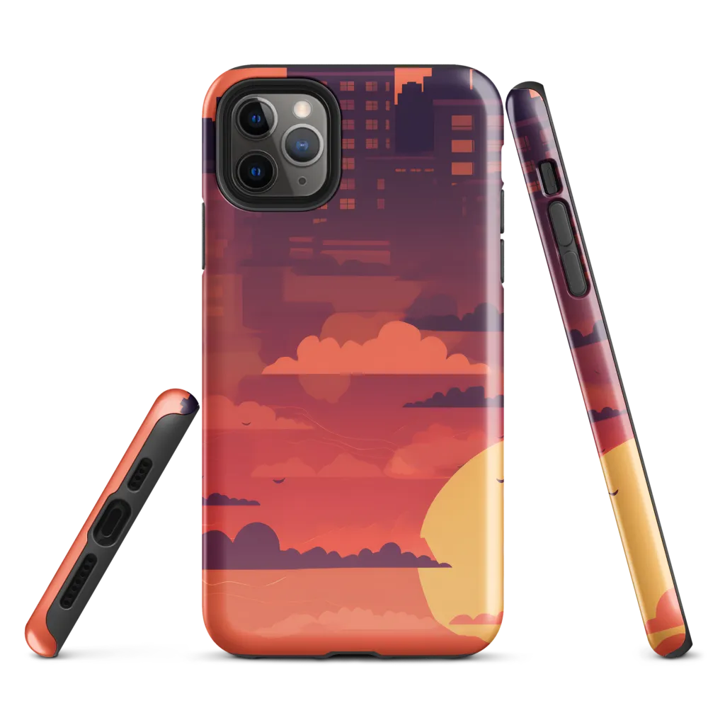 Urban Dusk: A Symphony of Cityscapes | Phone Case |  11 Pro Max | Tough Case | Glossy