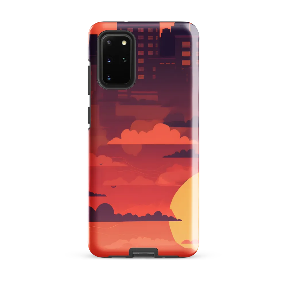 Urban Dusk: A Symphony of Cityscapes | Phone Case |  S20 Plus | Tough Case | Glossy