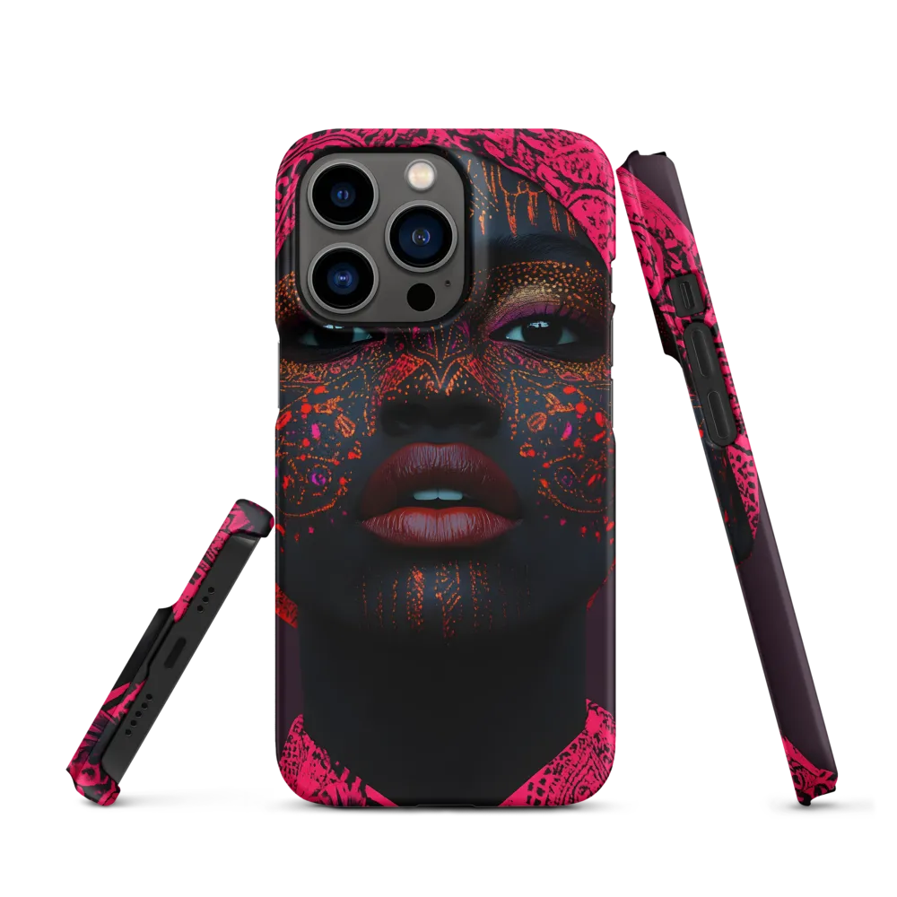 Neon Adornments: A Portrait of Cultural Expression
