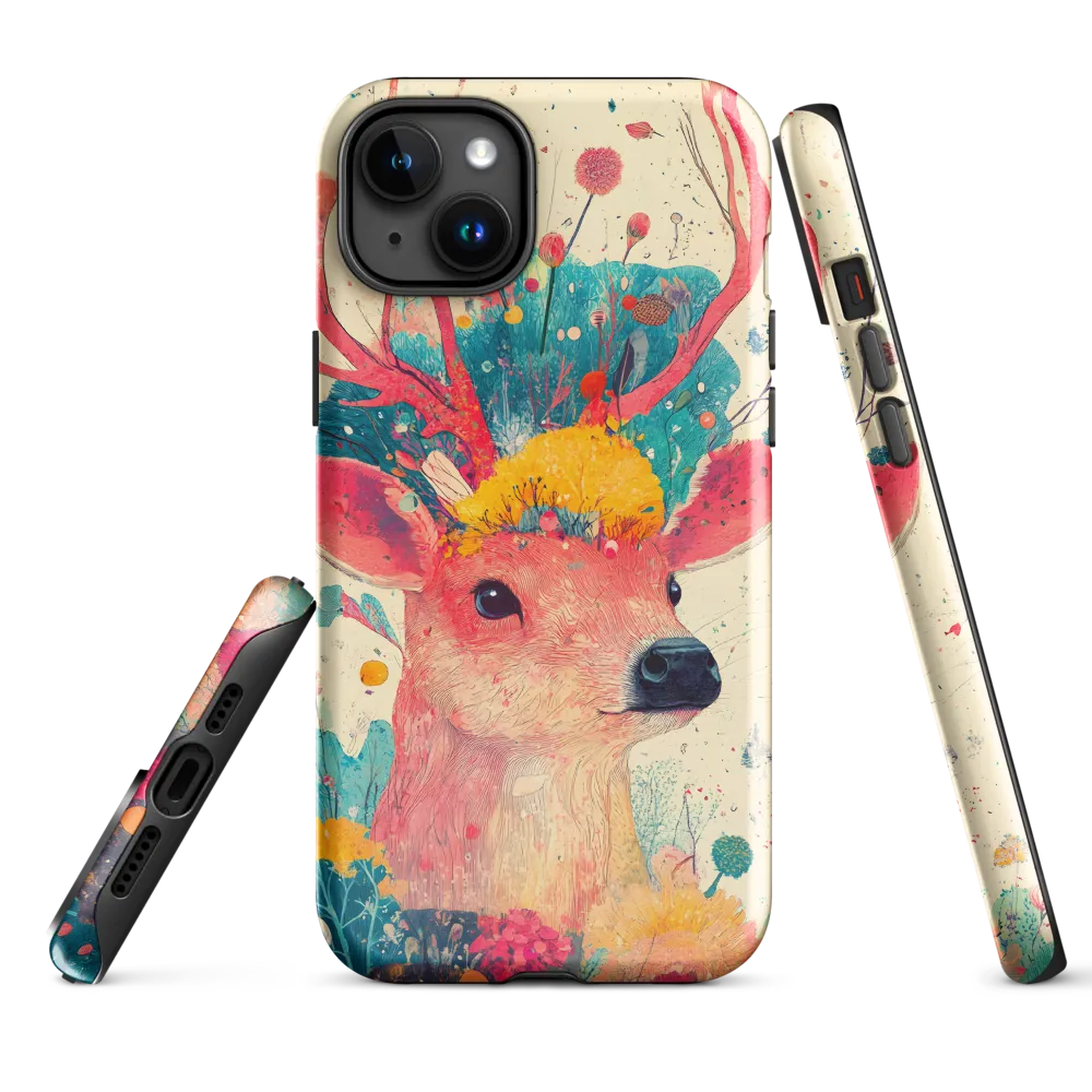 Whimsical Harmony: A Deer in Bloom