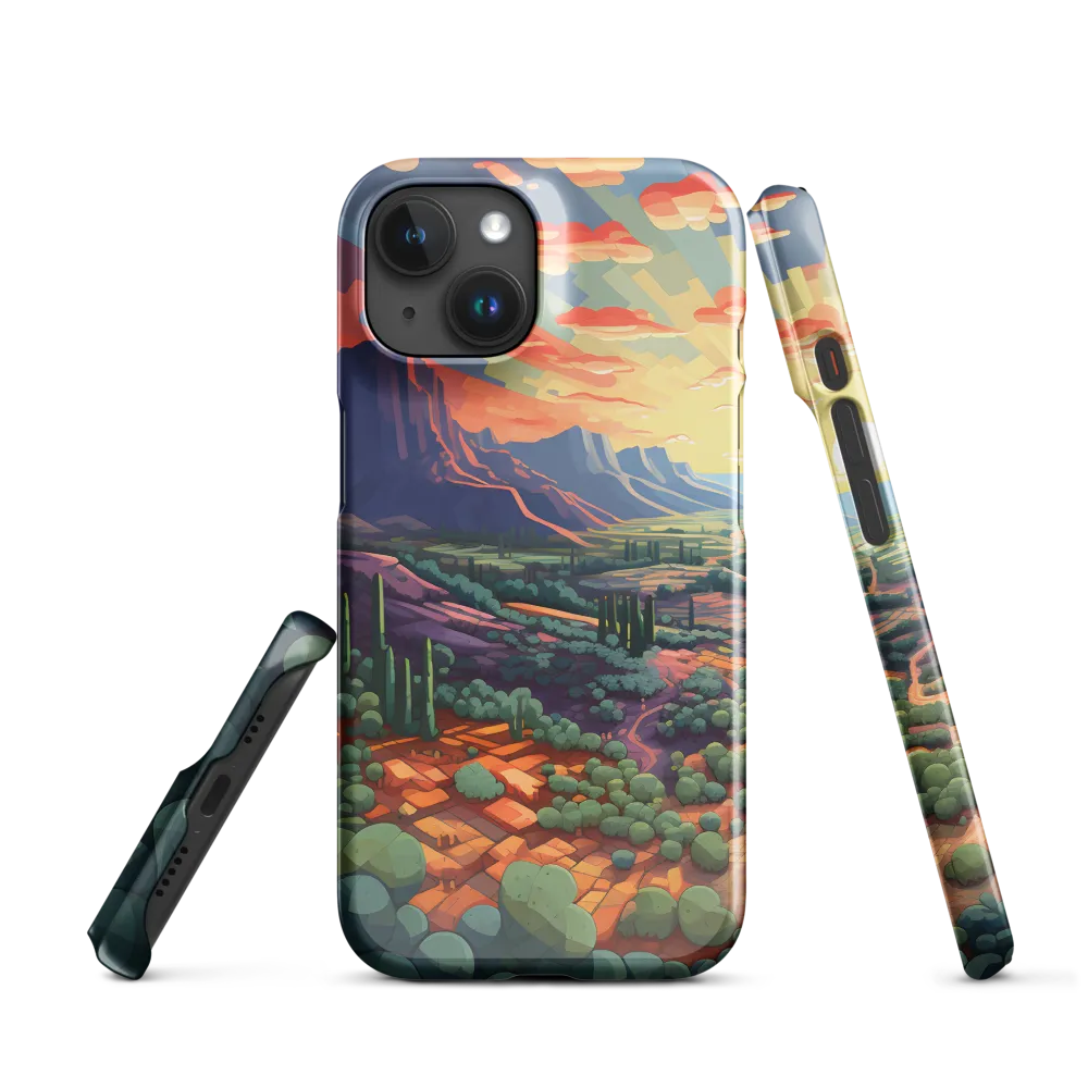 Desert Serenity at Dusk | Phone Case |  15 | Snap Case | Glossy