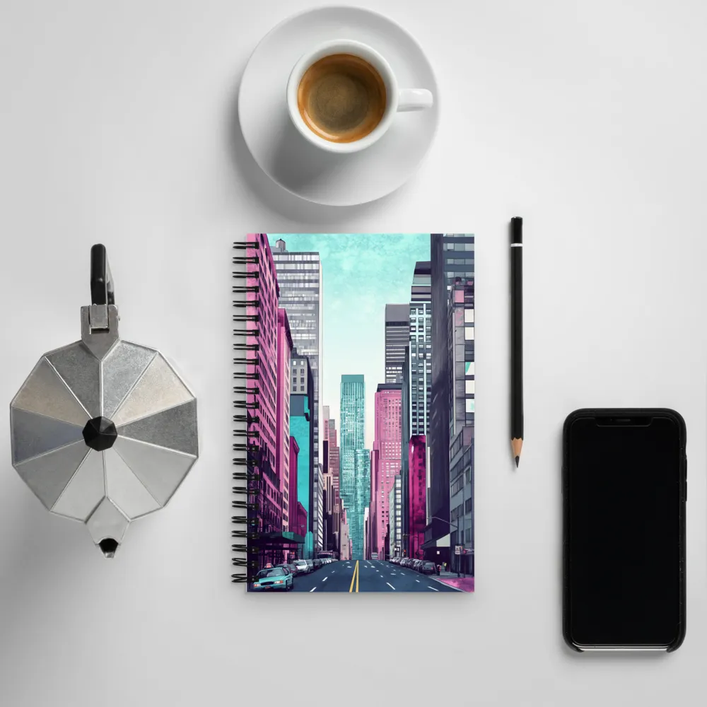 Urban Vibes: A Modern Cityscape | Spiral Notebook