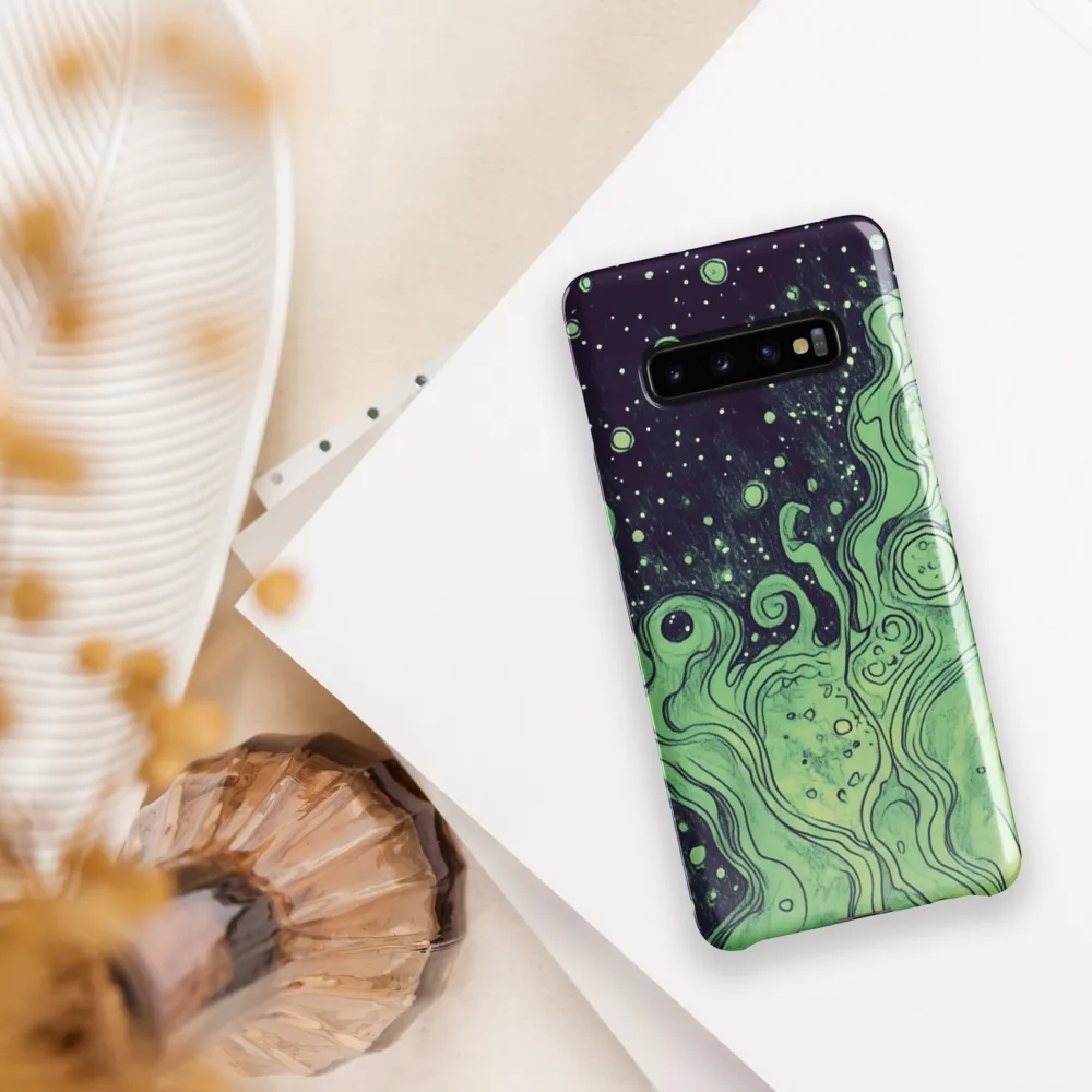 Cosmic Whirl: An Abstract Journey | Phone Case |  S10 Plus | Snap Case | Glossy