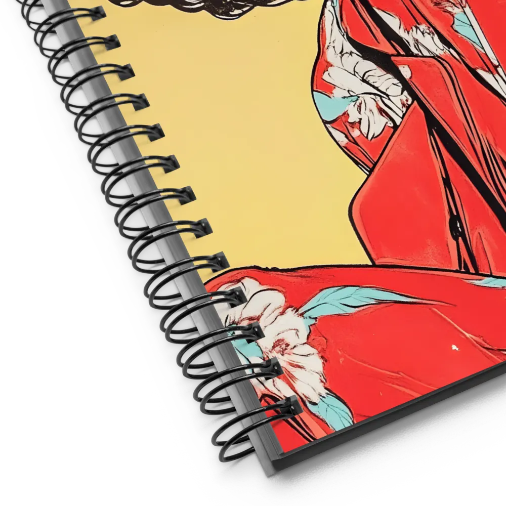 Striking Elegance in Pop Art | Spiral Notebook