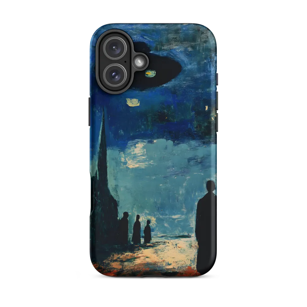 Enigmatic Encounter: A Surrealist UFO Landscape
