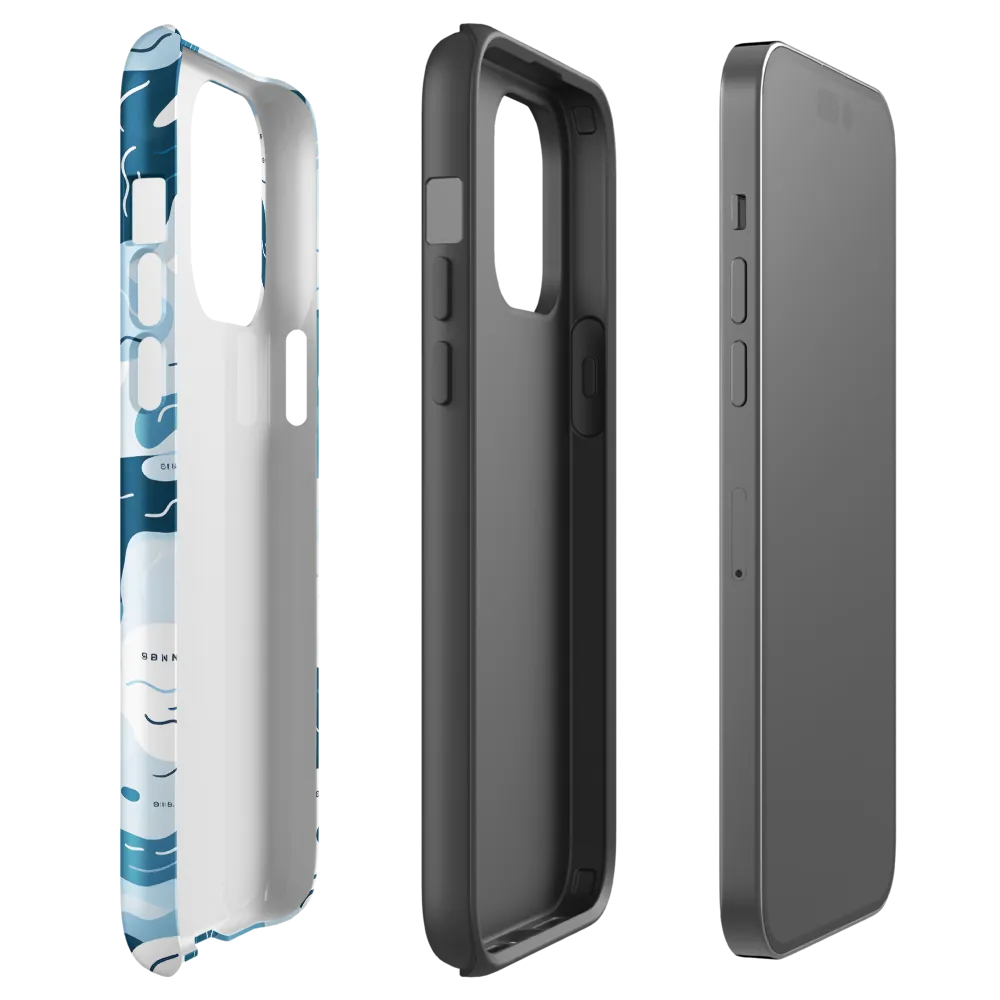 Flowing Waters: An Abstract Journey | Phone Case |  14 Pro Max | Tough Case | Glossy