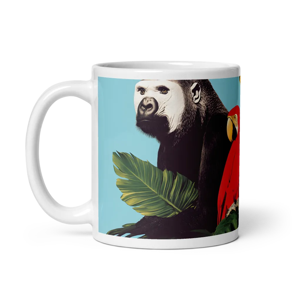 Tropical Harmony: A Celebration of Wildlife | Mug with White inside | 11 oz