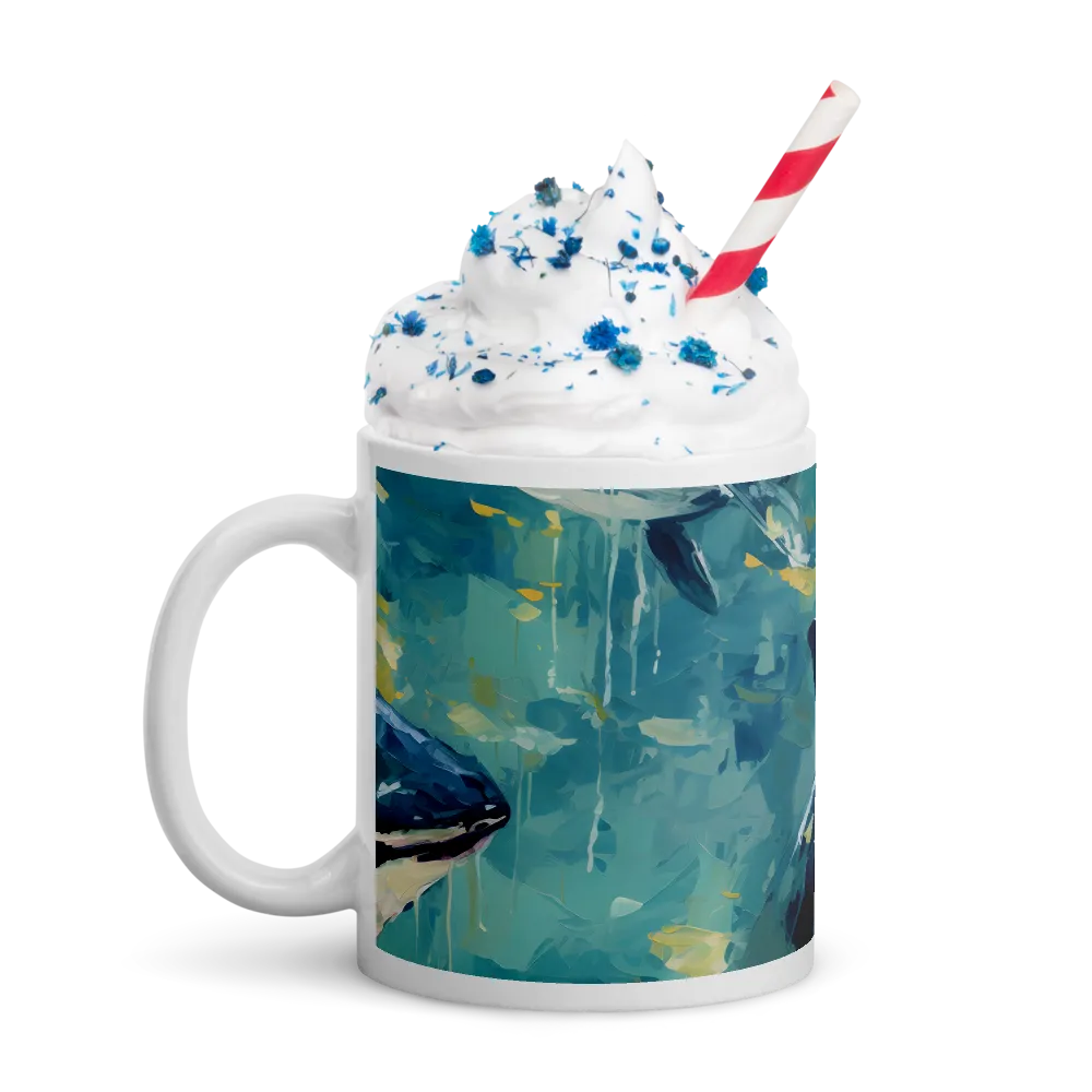 Harmony of the Ocean: Whales in Motion | Mugs | Multiple Sizes & Colors