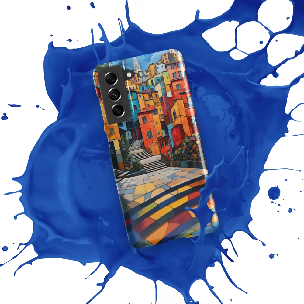 Vibrant Village: A Cubist Journey
