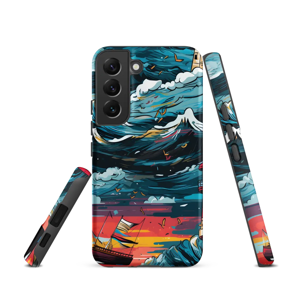 Turbulent Seas: A Lighthouse Adventure | Phone Case |  S22 | Tough Case | Matte