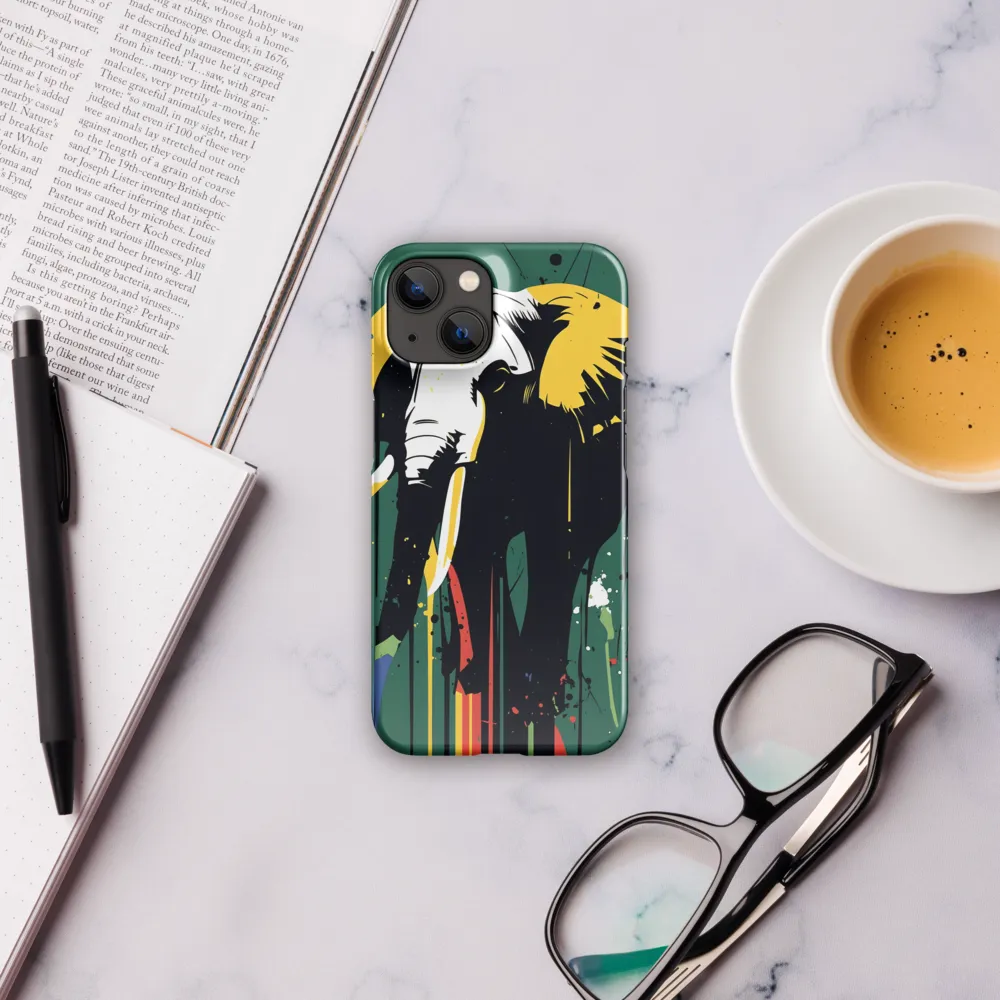Majestic Minimalism: The Colorful Elephant