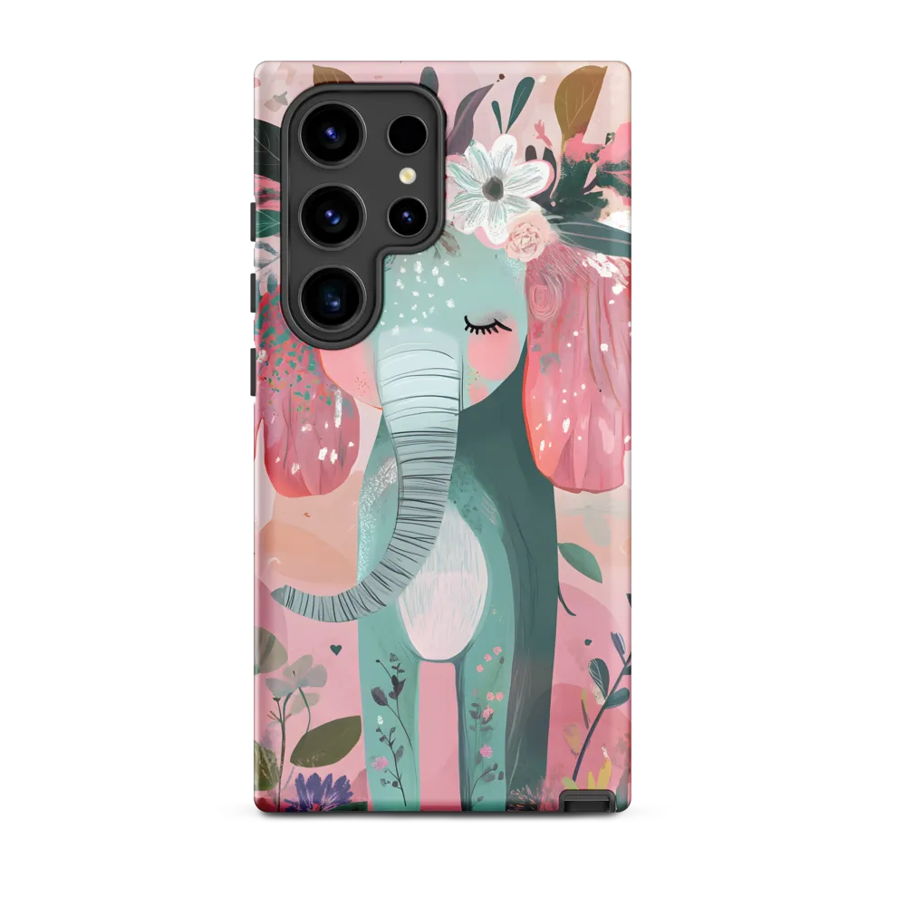 Whimsical Elephant in Bloom
