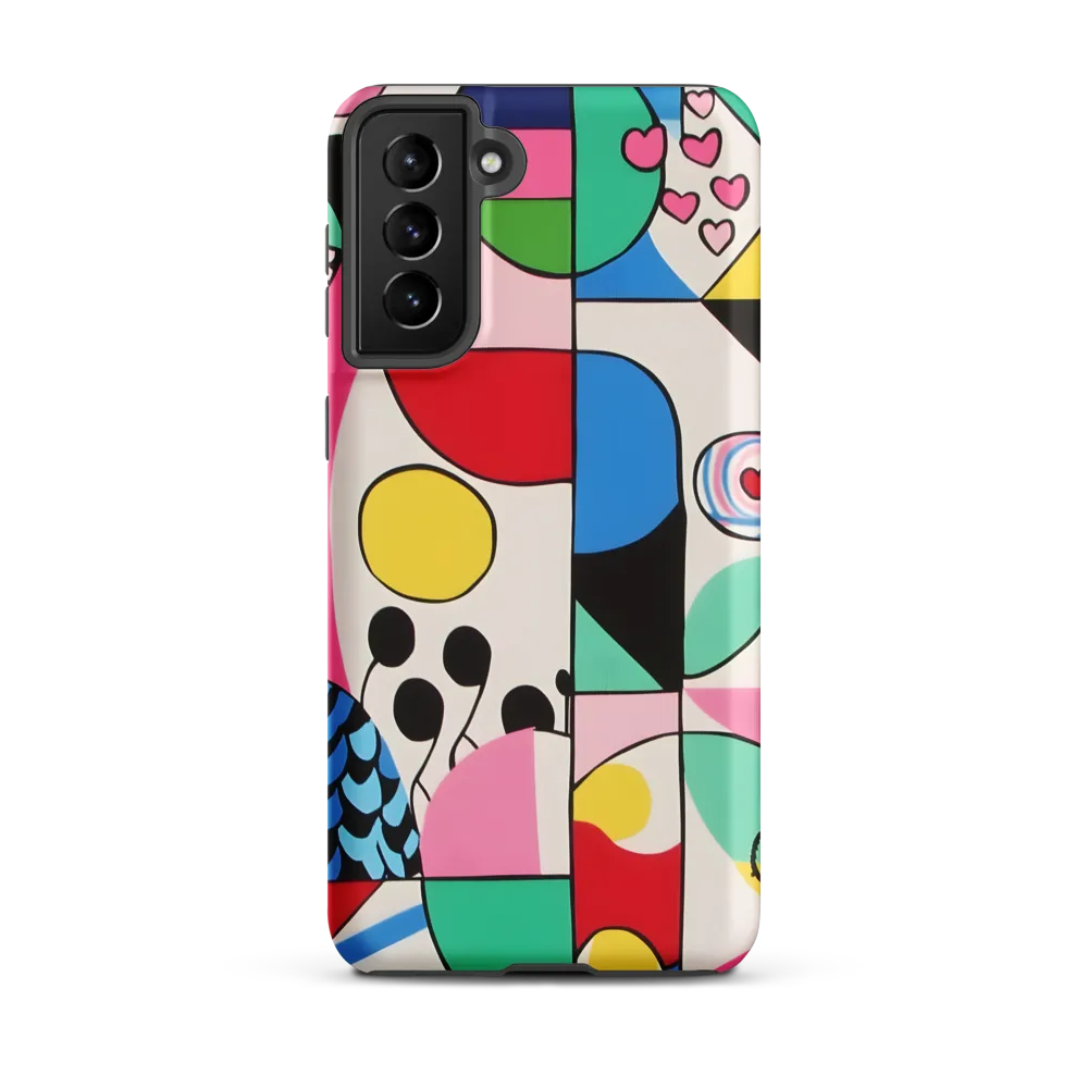 Chromatic Collage of Playful Forms