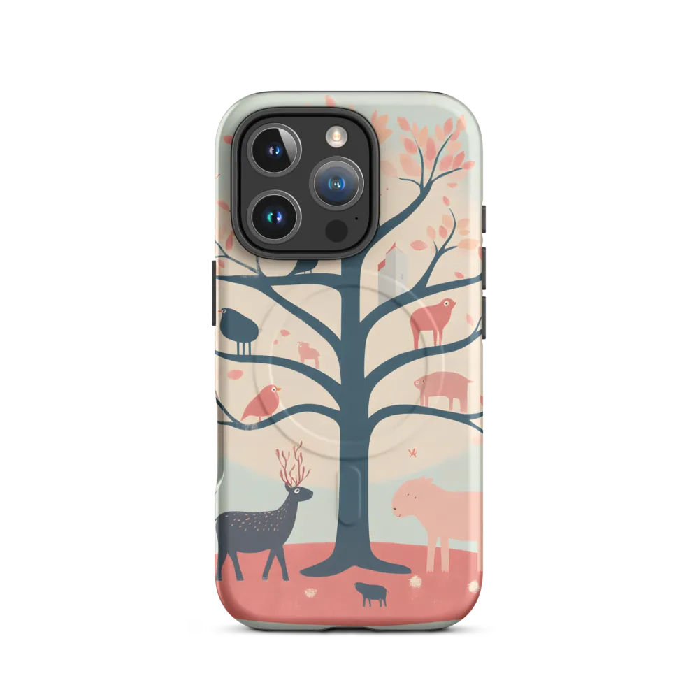 Whimsical Tree with Playful Creatures