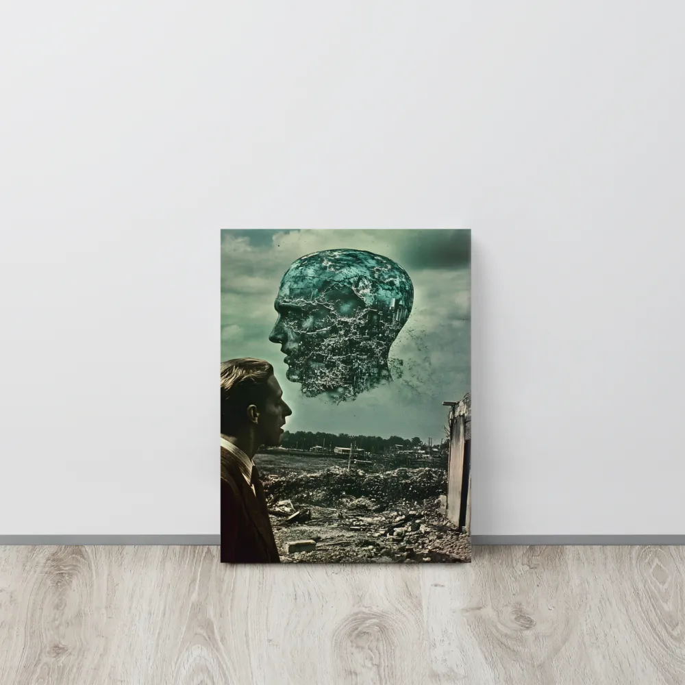 Ethereal Reflections: Identity in a Fragmented World | Canvas | 12″×16″