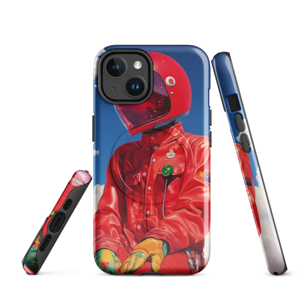 Astronaut in Crimson