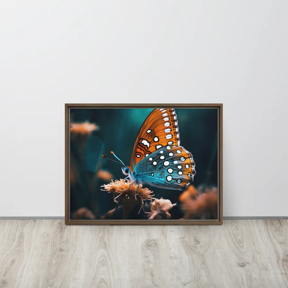 Whispers of Color: The Butterfly's Embrace