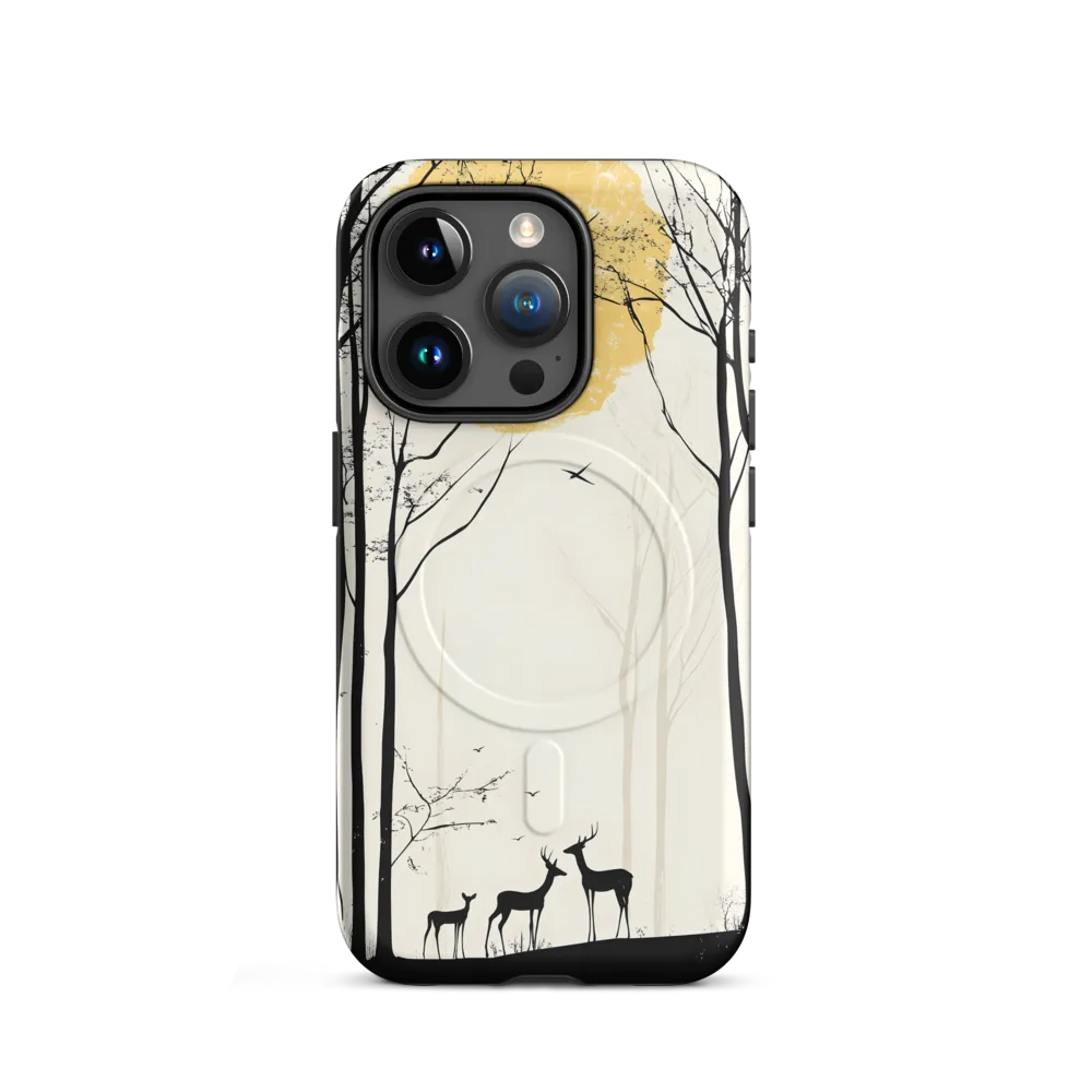 Silhouetted Serenity | Phone Case |  15 Pro | MagSafe® Tough Case | Matte
