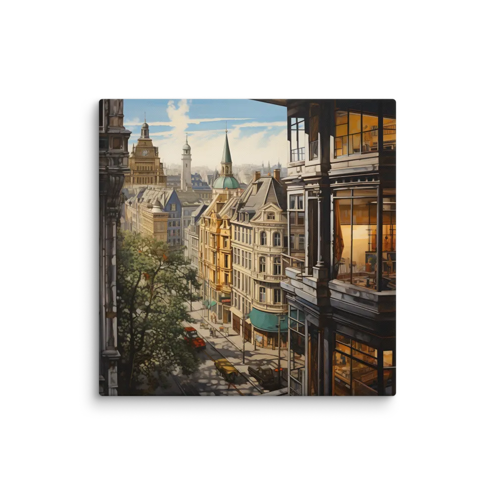 Urban Harmony: A View from Within | Canvas | 28″×28″