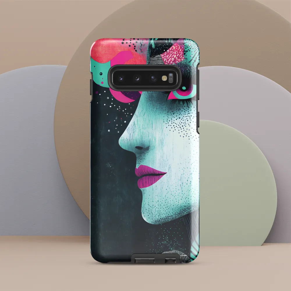 Mystical Beauty in Blue and Pink | Phone Case |  S10 | Tough Case | Glossy