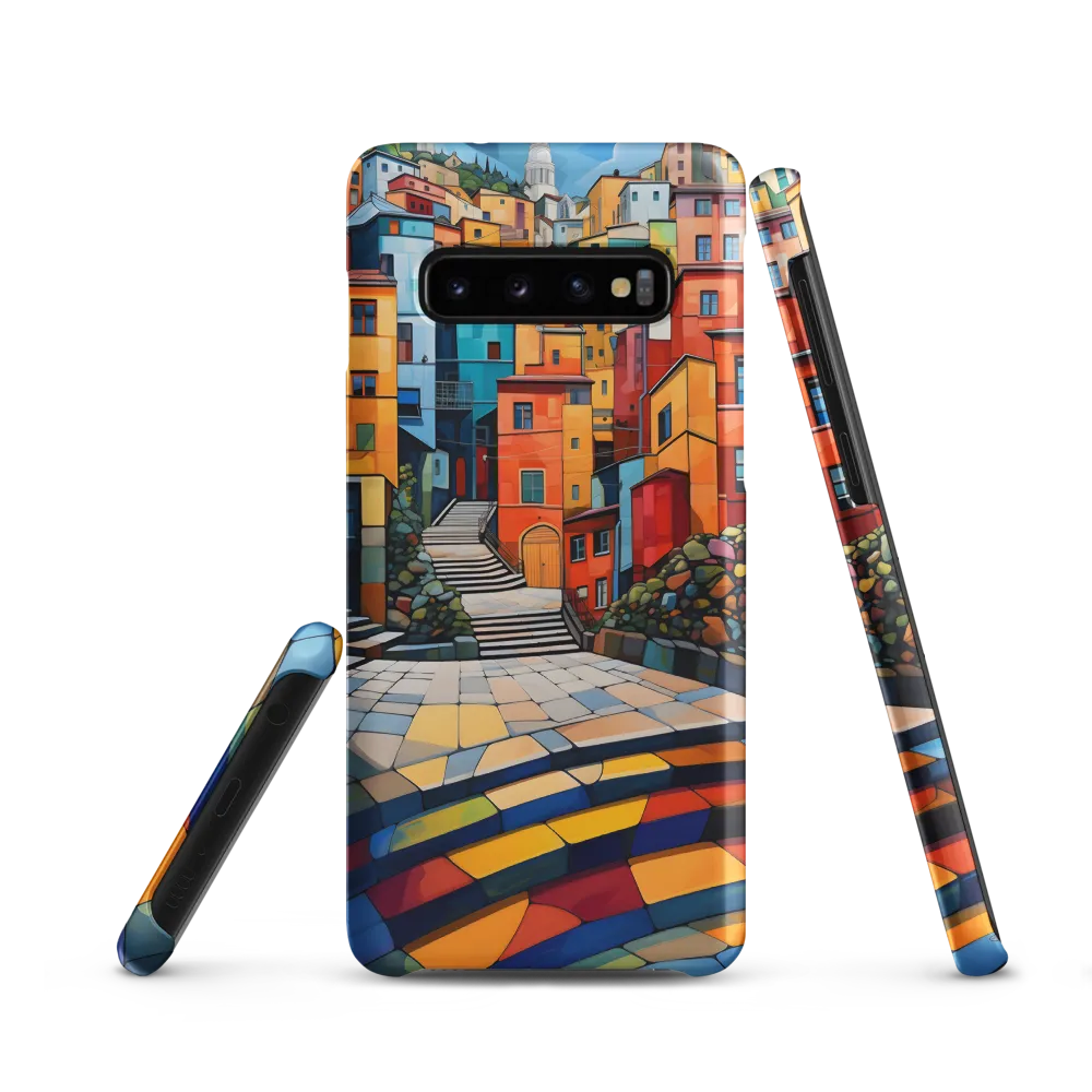 Vibrant Village: A Cubist Journey