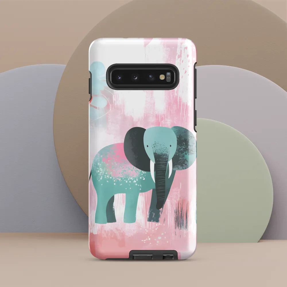 Whimsical Elegance: An Elephant's Serenade | Phone Case |  S10 | Tough Case | Glossy
