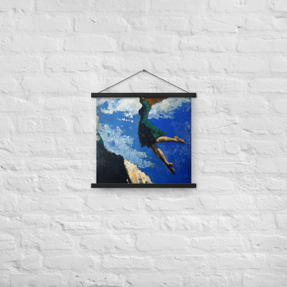 Boundless Ascent | Poster With Black Wood Hanger | 18″×18″