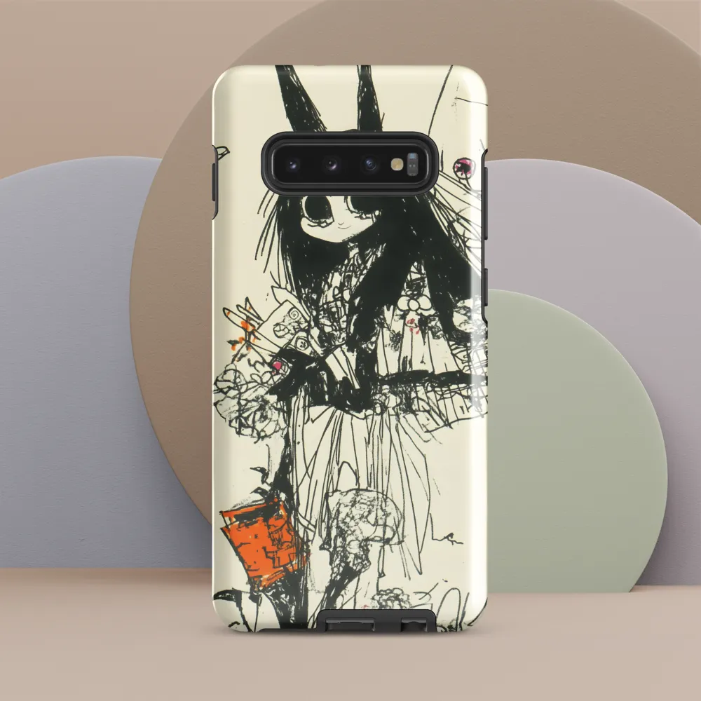 Whimsical Flora | Phone Case |  S10 Plus | Tough Case | Glossy