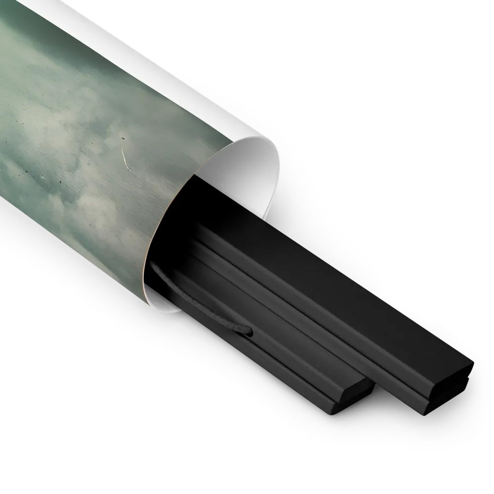 Ethereal Reflections: Identity in a Fragmented World | Poster With Black Wood Hanger | 18″×24″