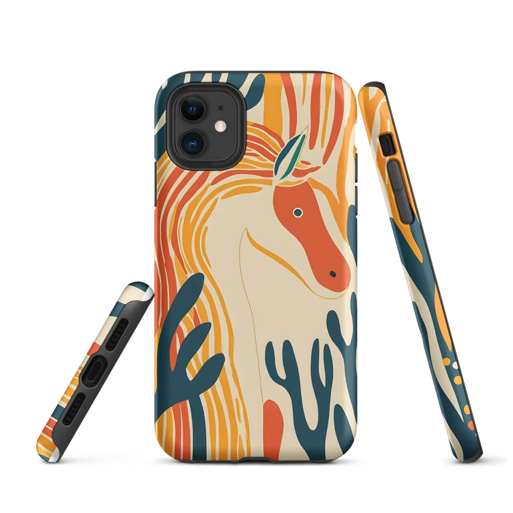 Whimsical Unicorn in a Lush Landscape | Phone Case |  11 | Tough Case | Matte