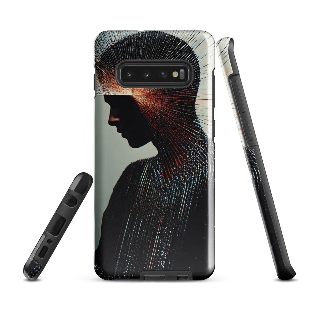 Radiant Reflection: An Abstract Journey of Thought | Phone Case |  S10 Plus | Tough Case | Glossy