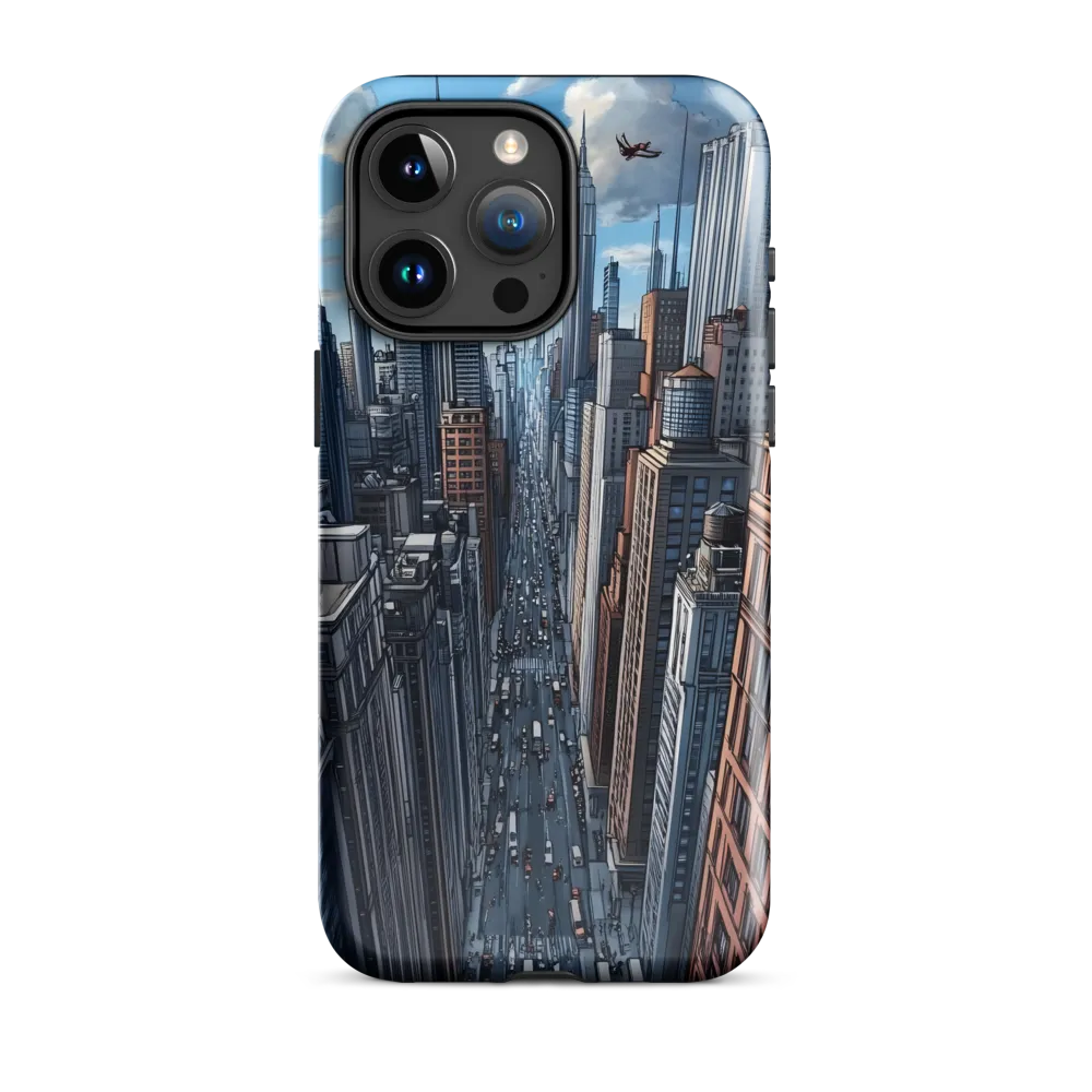 Skyline Symphony: A City in Motion | Phone Case |  15 Pro Max | Tough Case | Glossy