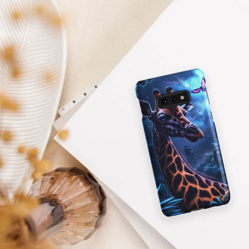 Mystical Giraffe in Twilight Jungle