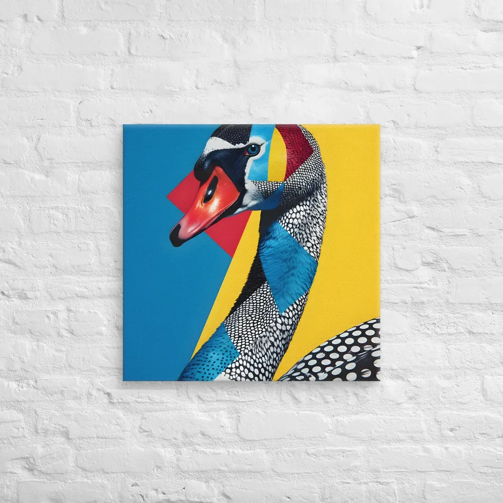 Geometric Swan 
 Canvas | 24″x 24″