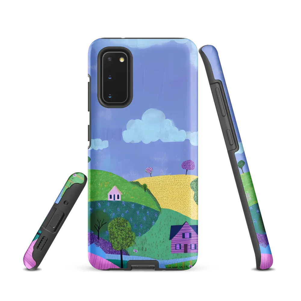 Whimsical Hills and Quaint Homes | Phone Case |  S20 | Tough Case | Matte