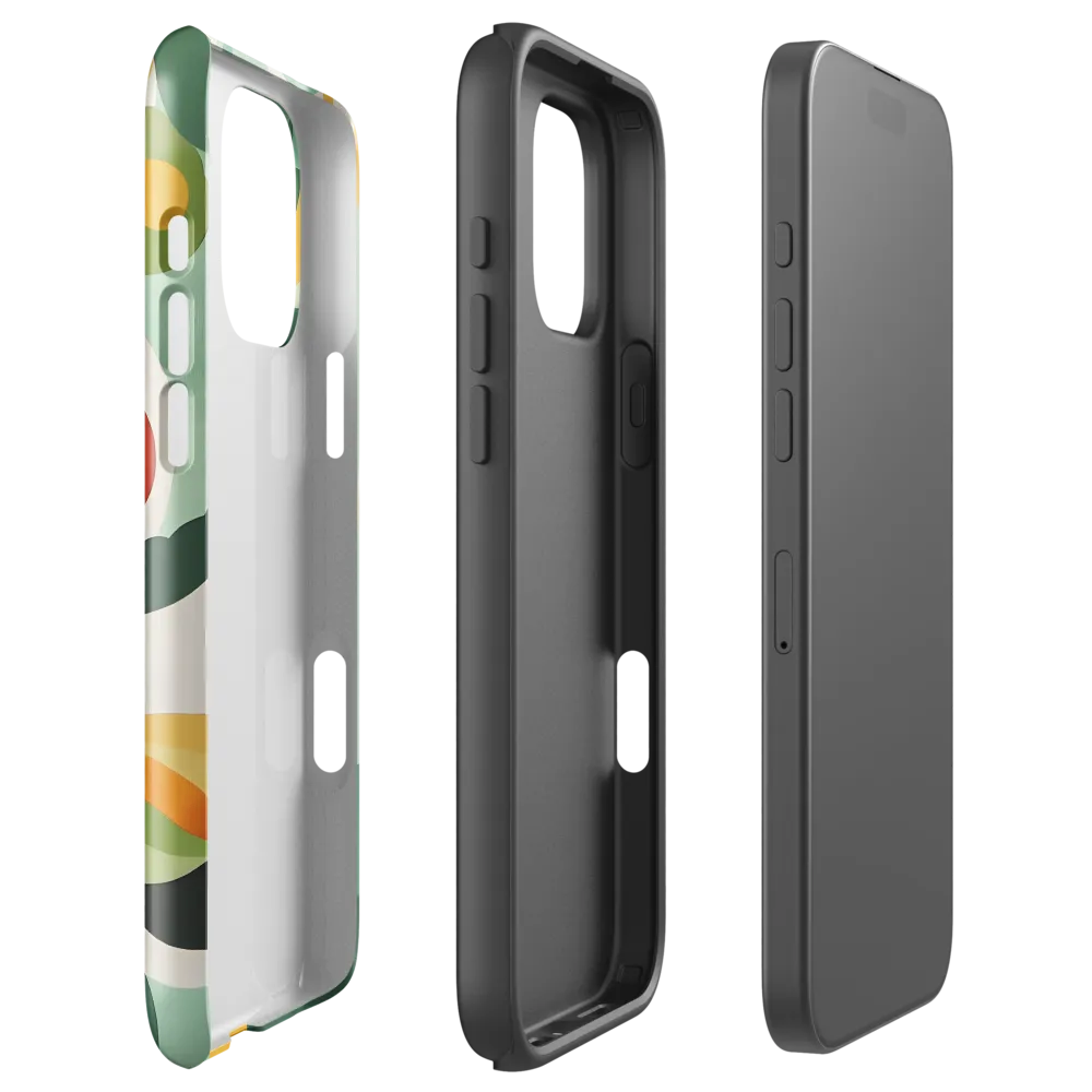 Harmony in Shapes: A Playful Abstract Design | Phone Case |  16 Pro Max | Tough Case | Glossy